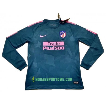 Koszulka Atlético Madryt Trzeci Stroje Piłkarskie 2017/18 Długi Rękaw